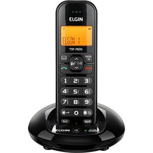 Telefone Elgin S/fio 7600 C Ind.cham. Preto
