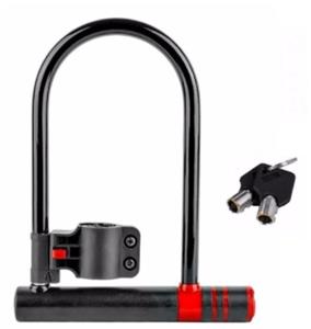 Cadeado Bike com Chave U-lock 240*180mm B1083