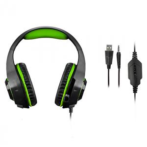 Fone de Ouvido Multilaser Ph299 Verde Led Gamer Headset Warrior