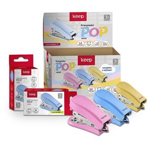 Grampeador Mini Multilaser 12fls C/extrator 24/6 26/6 -e1002