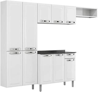 Cozinha Itatiaia Rose C/balcao Branca 4pcs Ig3g1 105