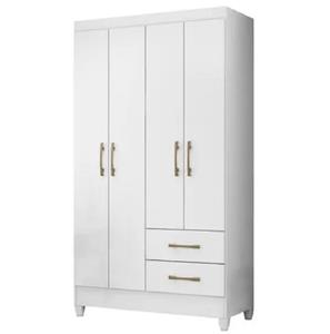 Guarda-roupa Moval 04pts 02gav Chile 952440 Branco