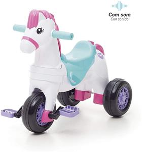 Carro Calesita Poponei C/balanco Rosa 1008