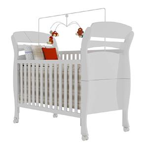 Berço Tcill Cristal C/mini Cama Bco/bco