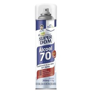 Alcool Aerossol Super Dom 70% 300ml170g