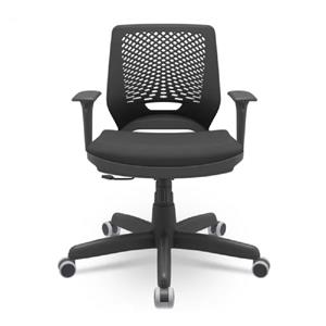 Cadeira Plaxmetal Beezi Girat. Piram.bço Reg.t1319 Preto