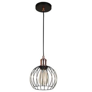 Pendente Bella Cage Cobre/pto Jy010 (d)18cm (a)22cm 1xe27