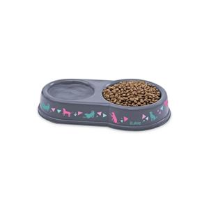 Comedouro Plasvale Pet Duplo 0,8l