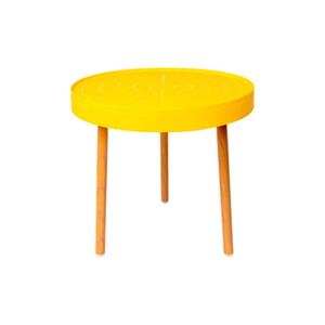 Mesa Lateral Forte Plastico 45 Amarela