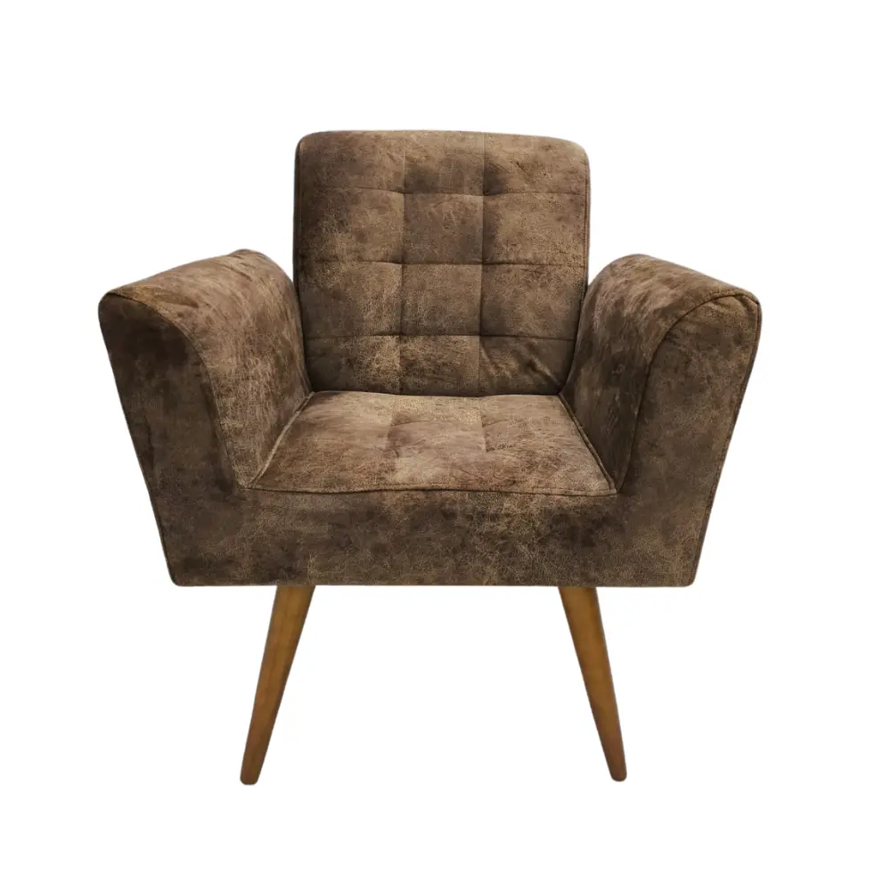 Poltrona Imperio Larissa Plus /pe Mad. L L854 Marrom