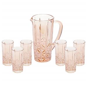 Copos Rojemac Conj 6 Copos 270ml + Jarra 1l Vidro Sodo-calcico Stella Ambar