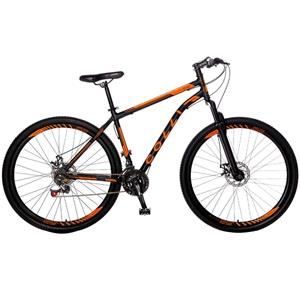 Bicicleta Colli Athena A.29 Shimano Pto Fosco/laranja Neon 21m F. Dicso C/shimano