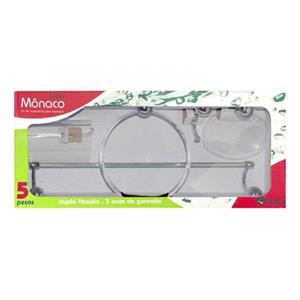 Acessório P Banh Duda Kit 5 Pcs Monaco Crom Cristal