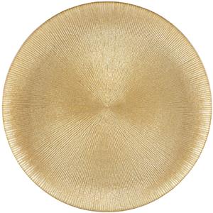 Sousplat Rojemaq Cristal Dots Dourado 33x2cm 27764