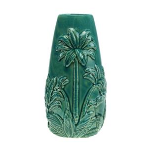 Vaso Decorativo Rojemac Ceram. Palmeira Verde 13x25cm