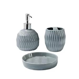 Acessório P Banh.brinox Gris 3pcs-cinza 57718/100