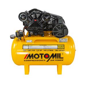 Compressor Motomil Air Power Cmv-10pl/100a Mono Amarelo