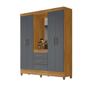 Guarda-roupa Moval Capri 831031 Freijo/cinza Esp