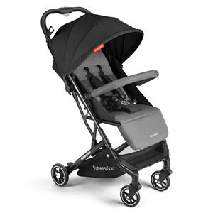 Carrinho Compacto Oppa Fp Preto e Cinza Bb423