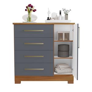 Comoda/roup. Notavel Nt 5185 Ref 244 Freijo/trend/griz Tx