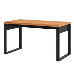 Mesa Pradel Escrit.industrial 135 X 68cm - Freijo/preto Fosco