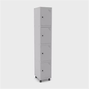 Armario Pandin Aco 4056 Mt 1v 4 Ptas Cinza/cinza