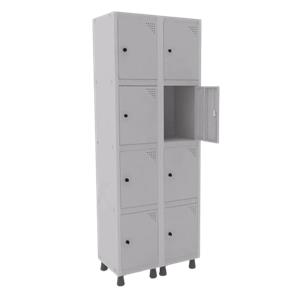 Armario Pandin Aco 9785 Mt 2v 8 Ptas Cinza/cinza