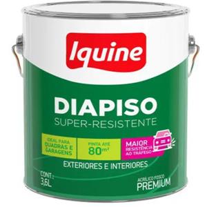 Tinta Iquine Diapiso 3,6l Cinza Medio