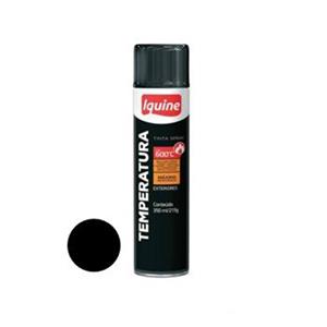 Tinta Iquine Spray Alta Temp. Preto Fosco 350ml