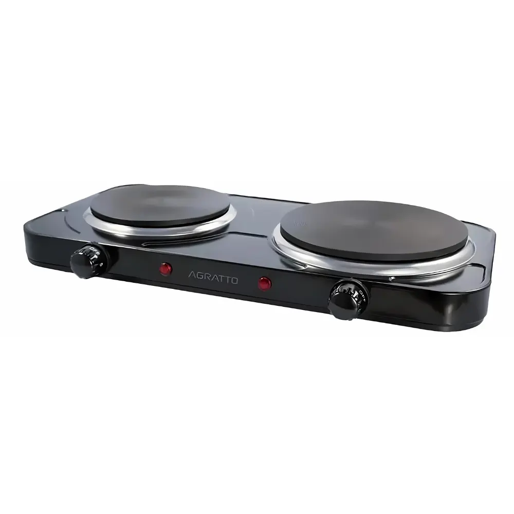 Fogao Agratto Eletrico Mesa 2 Pratos Fmp-02 Preto 220v 2500w