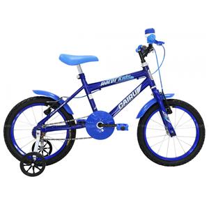 Bicicleta Cairu 16 Masc Racer Kids Azul e Preta