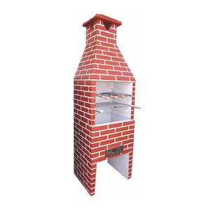Churrasqueira Fortal Tijolinho Media Vermelha 65cm
