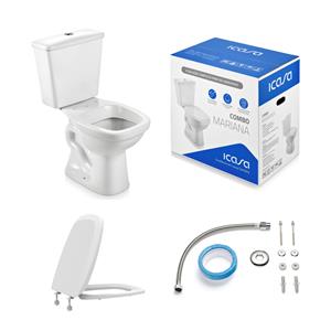 Bacia Icasa Acop. Combo Mariana Kit Completo Bco