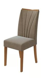 Cadeira Lopas Venus Tec.suede Anim/bege Rovere Naturale