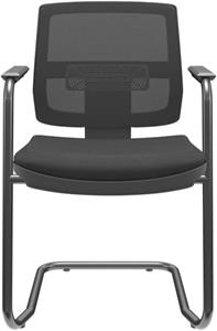 Cadeira Plaxmetal Brizza Aprox 's' Tela Pto T113062