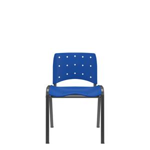 Cadeira Plaxmetal Ergoplax Fixa Secr.azul 1210