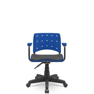 Cadeira Plaxmetal Gir.secr.ergo Stand Azul 1121