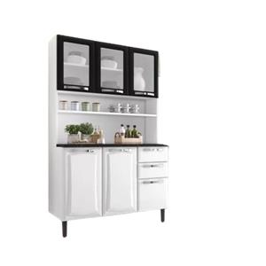 Armario Itatiaia Pratika -120 6pt 3vd 2gv Bra/pto