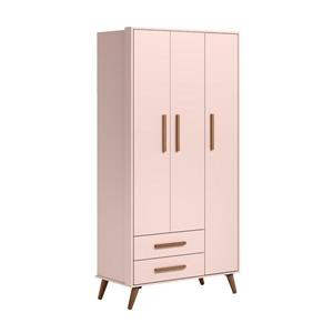 Roupeiro Qmovi 3 Pts /2gv Q Encanto Retro Rosa/acetinado
