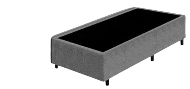 Base Box Maranhao Sued Cinza Bordada 79 X 31x 1,98