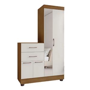 Roupeiro Comoda Topazio Vasti 4pt C/esp.cinam Off White