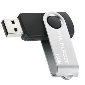 Pendrive Multilaser Digital Twist 16gb Preto Pd588