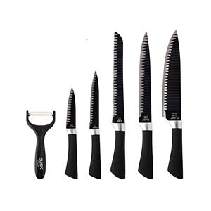 Kit Facas Clink 6 Pcs Aço Inox e Plastico Pp 33,5cm X 3,8cm X 1,3cm
