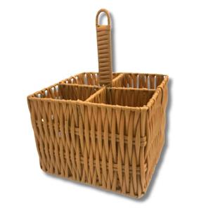 Porta Talheres Clink Quad.plast/metal 15x15x20cm 5112
