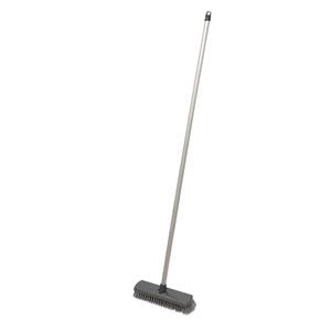 Vassoura Escovao Plastico Pp 27cm X 5cm X 12cm e Cabo Madeira 120cm
