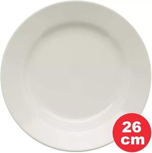 Pratos Oxford Rasos 26cm Plus - Branco - Aj02-5016
