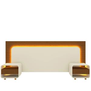 Cabeceira Gelius Innova 140/160/195 Cbox C/2mc C/led Ntl/off Wht-