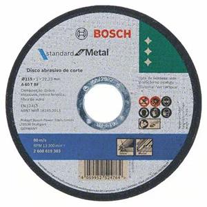 Disco Bosch de Corte Metal/inox Std 115x1,0mm 2608619383-000