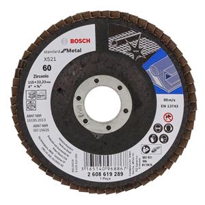 Disco Bosch Flap Std For Metal F a 115mm Gr60 2608619289-000