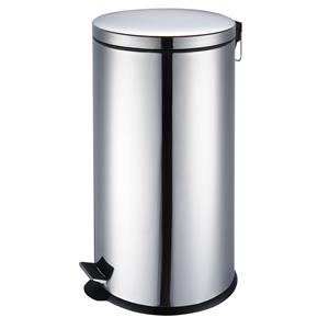 Lixeira Clink 30l Aço Inox e Plastico Pp 31cm X 29cm X 65cm 6925